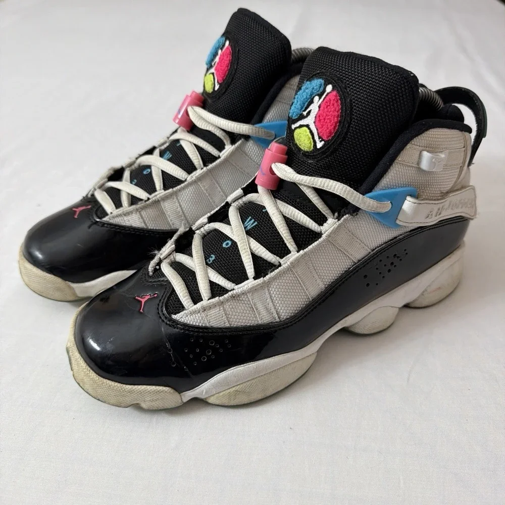 Nike Air Jordan 6 Rings GS PS South Beach 2019 Size 6Y CK0025-100 Kids Shoes Fit